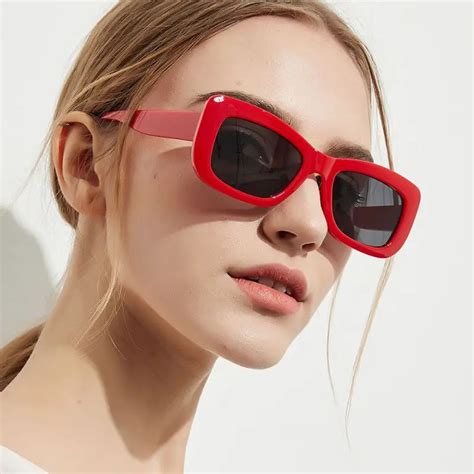 Women's Red Designer Sunglasses 